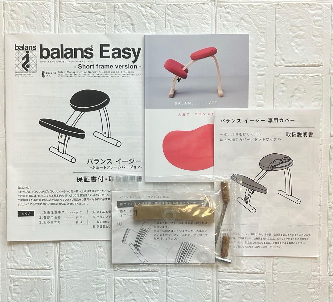 バランスイージー】ショートフレーム 撥水加工のカバー付 ダーク