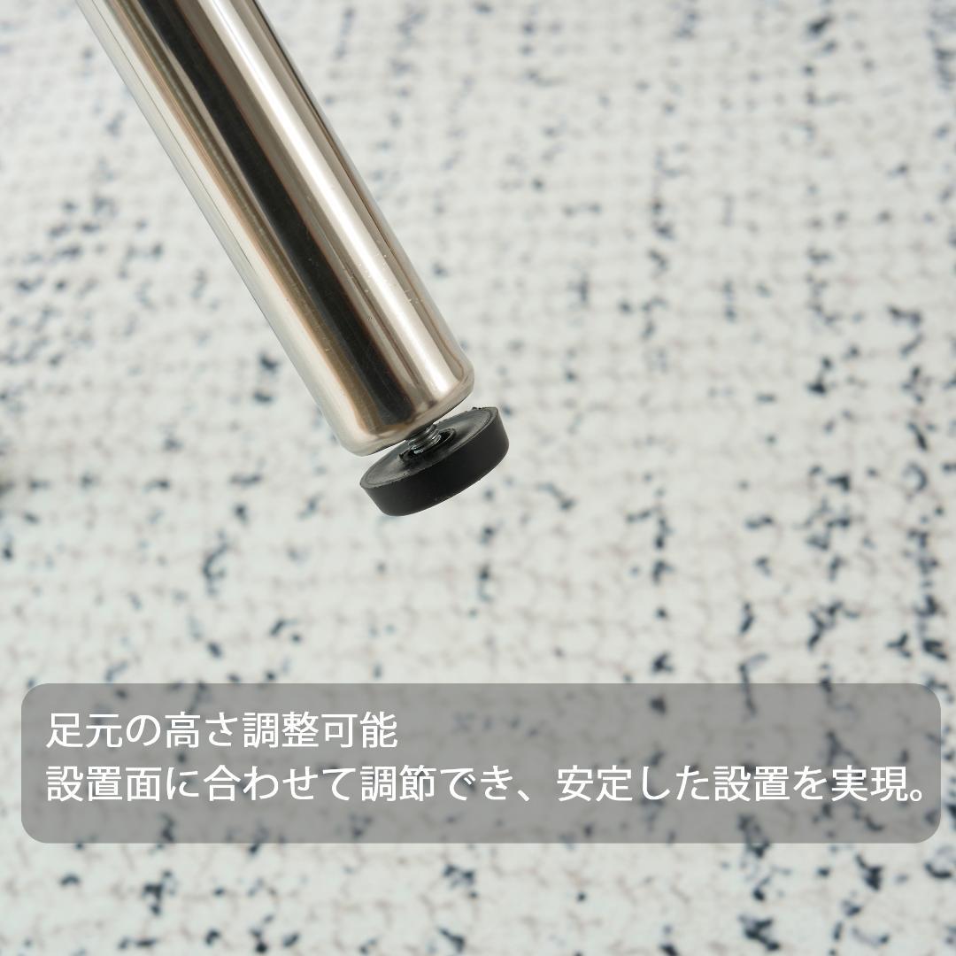 【アサギ】二段ロングコーヒーテーブル 強化ガラス天板+型くずれガラス収納棚