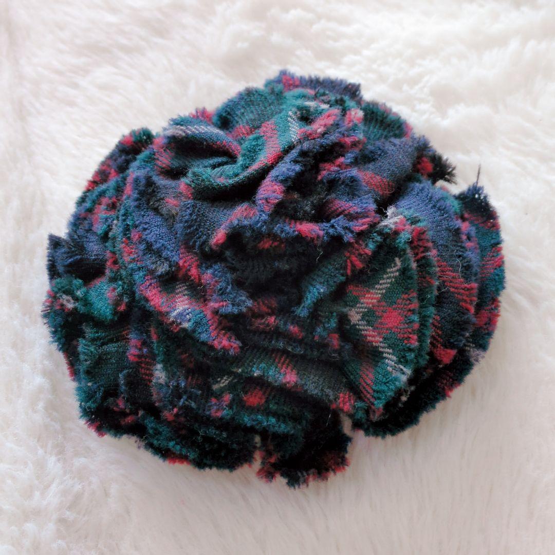 ジェーンマープル チェック 丸襟ワンピース 花型コーム クラシカル