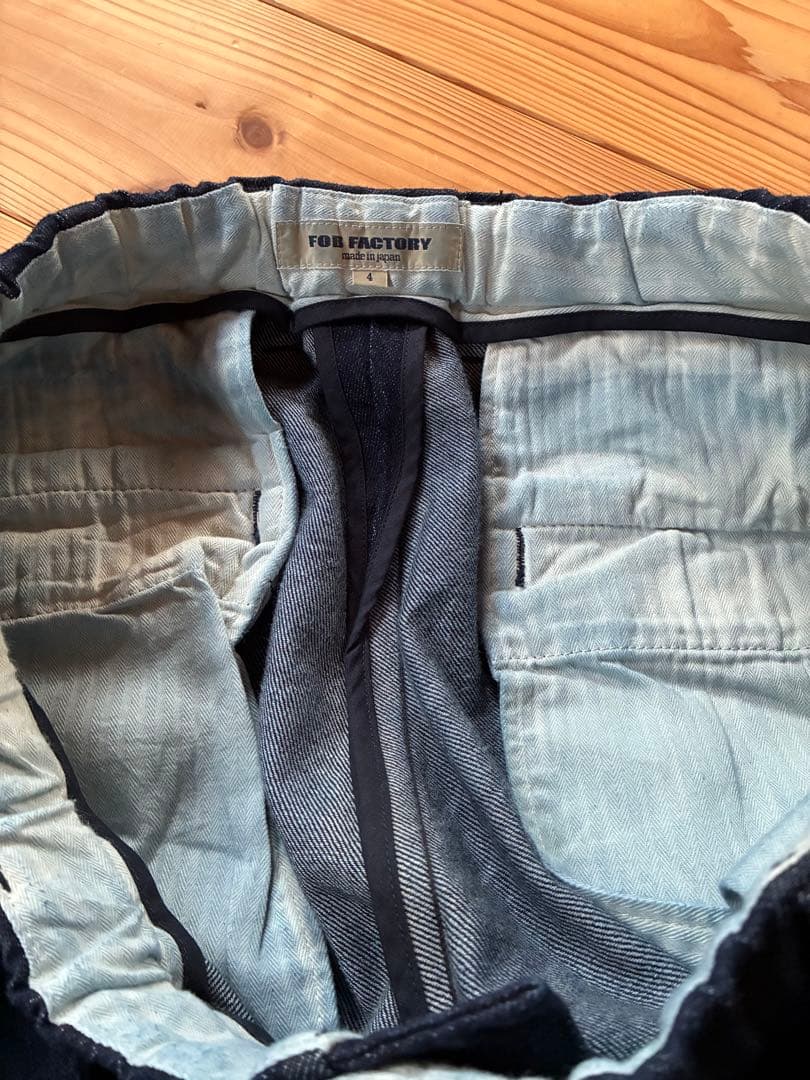 一度のみ‼️美品‼️fob factory デニムトラックパンツ　イージー