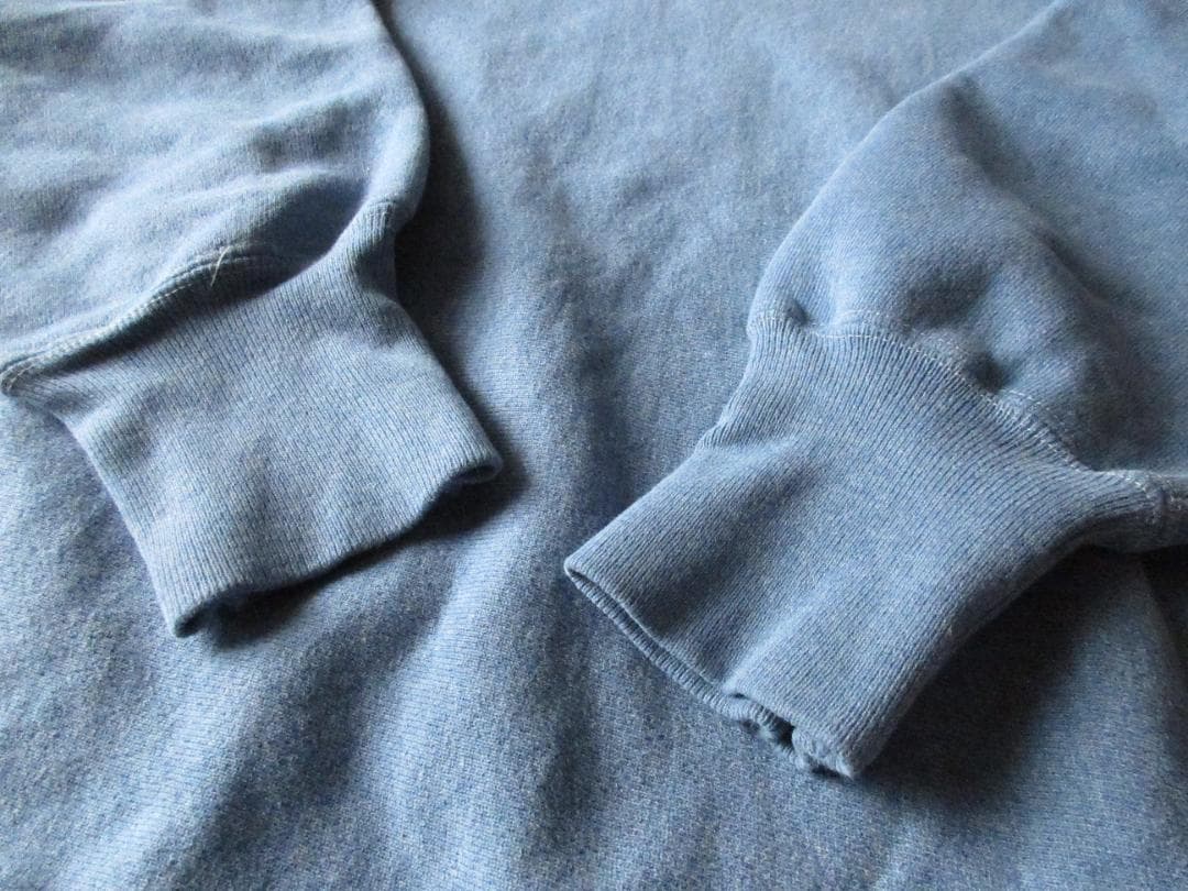 ★チャンピオン'90s【usa製】リバースウィーブL目有りブルーグレー