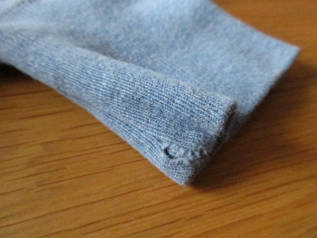 ★チャンピオン'90s【usa製】リバースウィーブL目有りブルーグレー