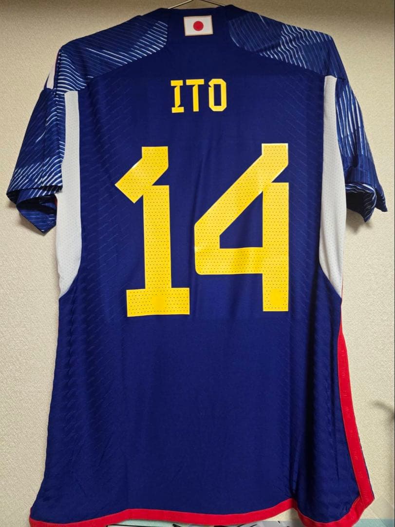 伊藤純也選手　オーセンティックユニフォーム　日本代表　2022カタールW杯仕様