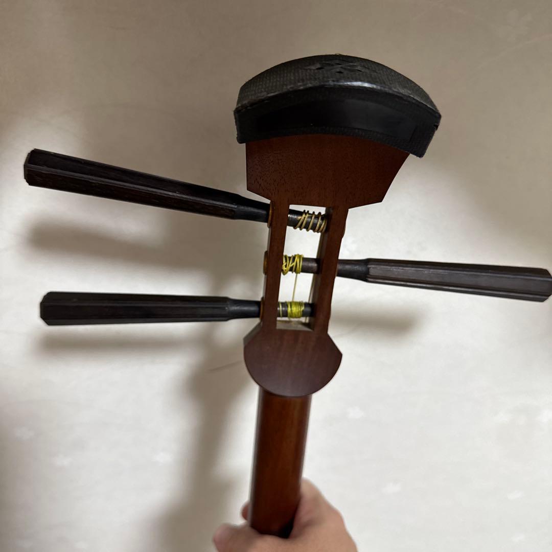 三味線　飾り棚　収納ケース　細棹