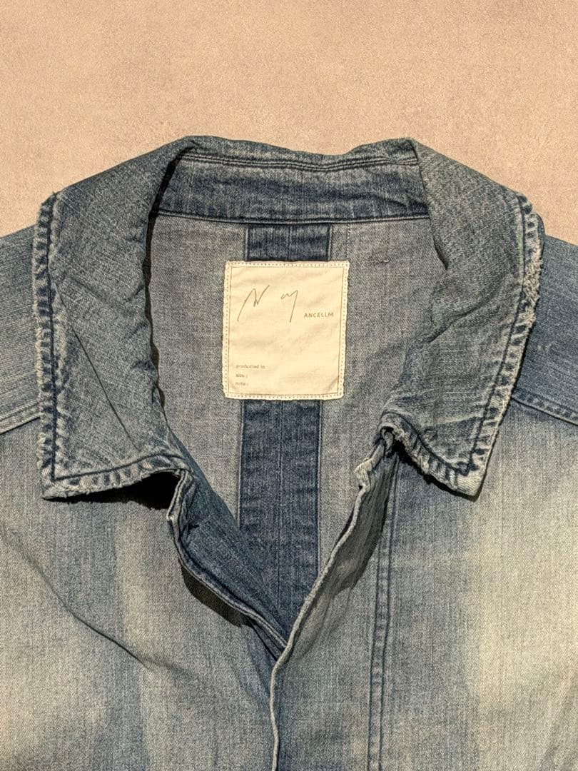 ジャケット・アウター ANCELLM AGING DENIM SHIRT JACKET