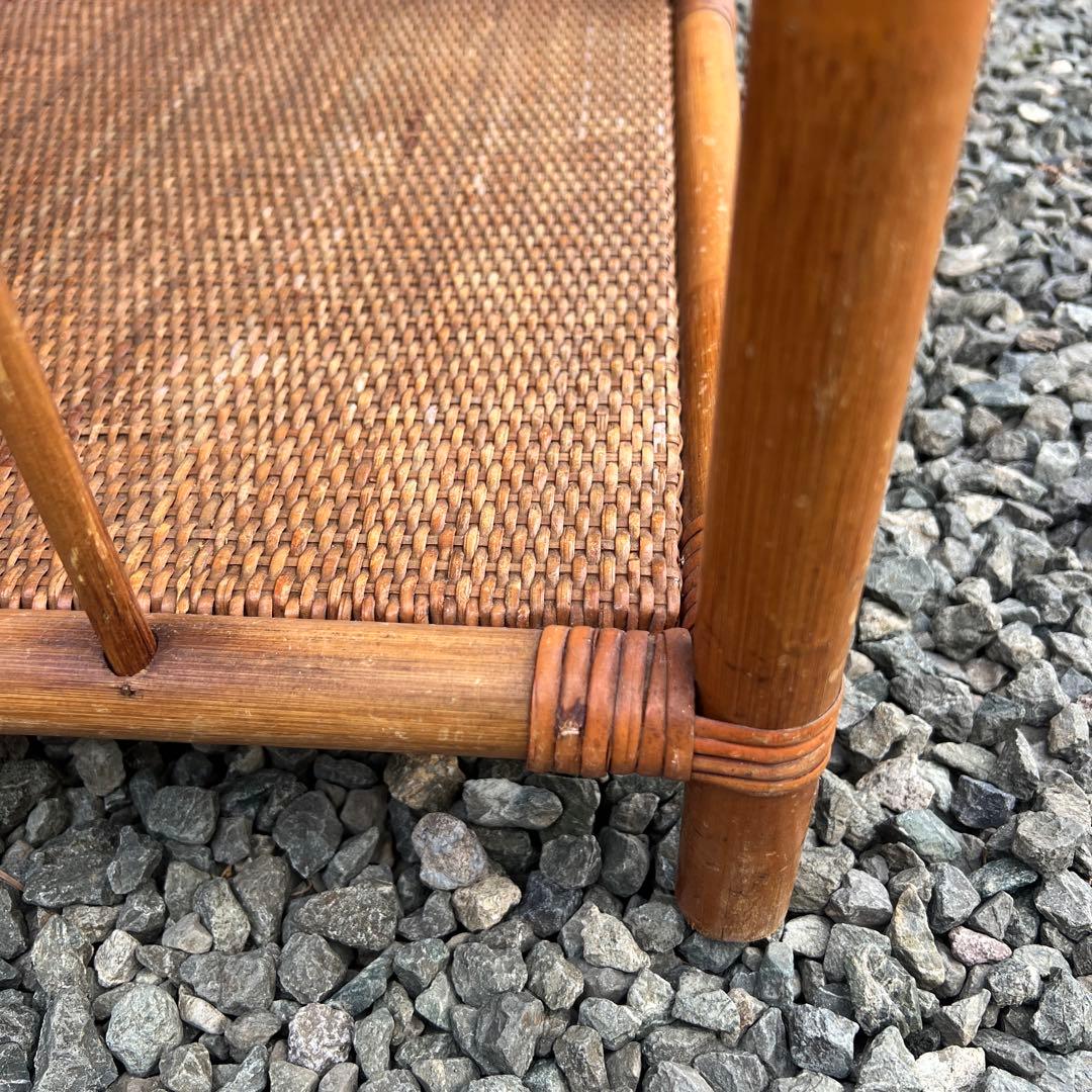 籐家具 ラタン アーチ型 飾り棚 シェルフチェスト エスニック 古民家