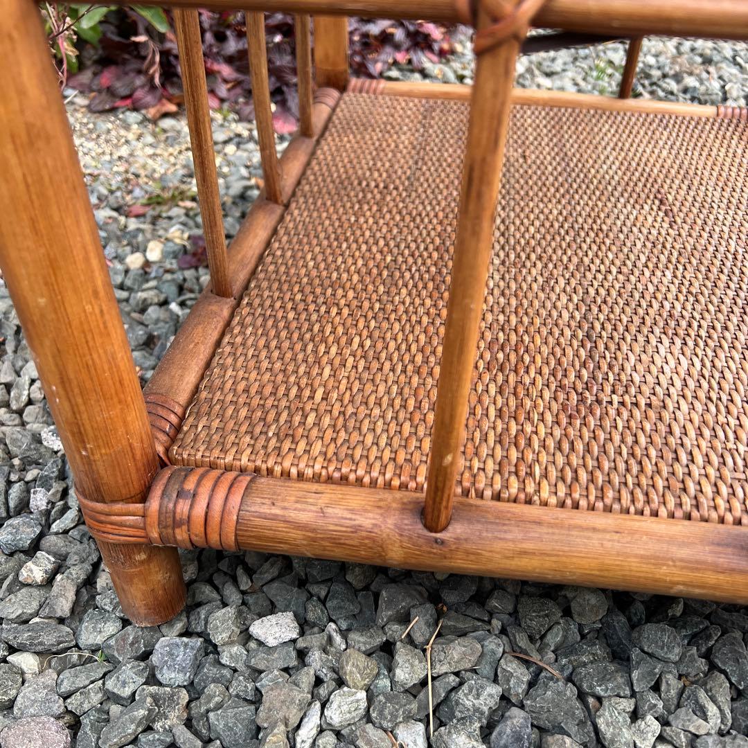 籐家具 ラタン アーチ型 飾り棚 シェルフチェスト エスニック 古民家