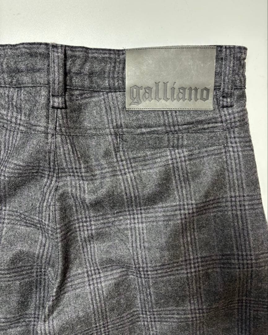 パンツ 11AW galliano 3Dpockets wool cargo pants