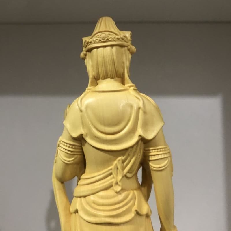 仏像 仏教美術 自在大勢至観音菩薩像 木の雕刻品 木彫り仏像 職人