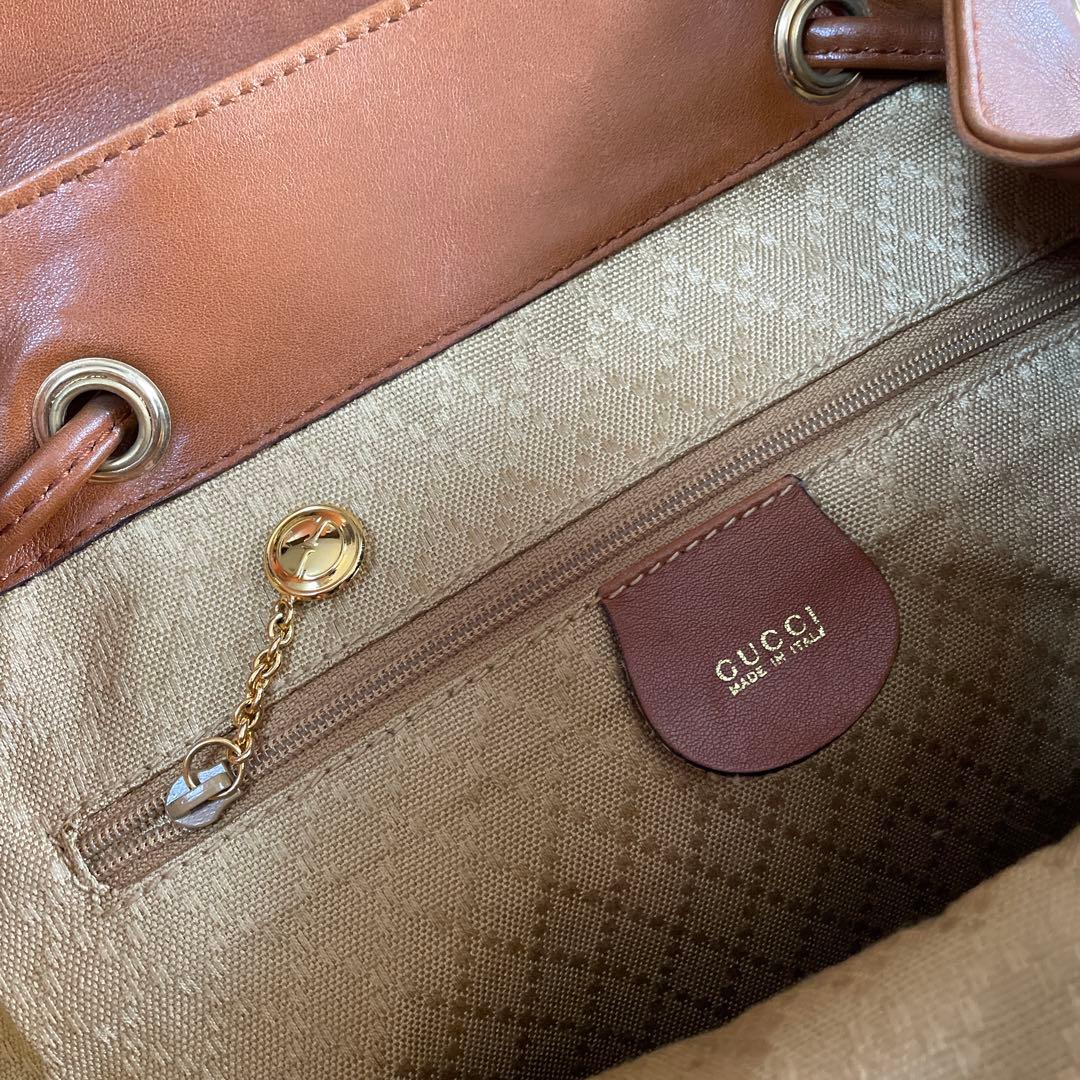 GUCCI オールドバンブーレザーリュック