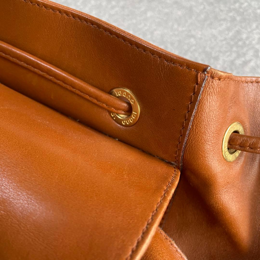 GUCCI オールドバンブーレザーリュック