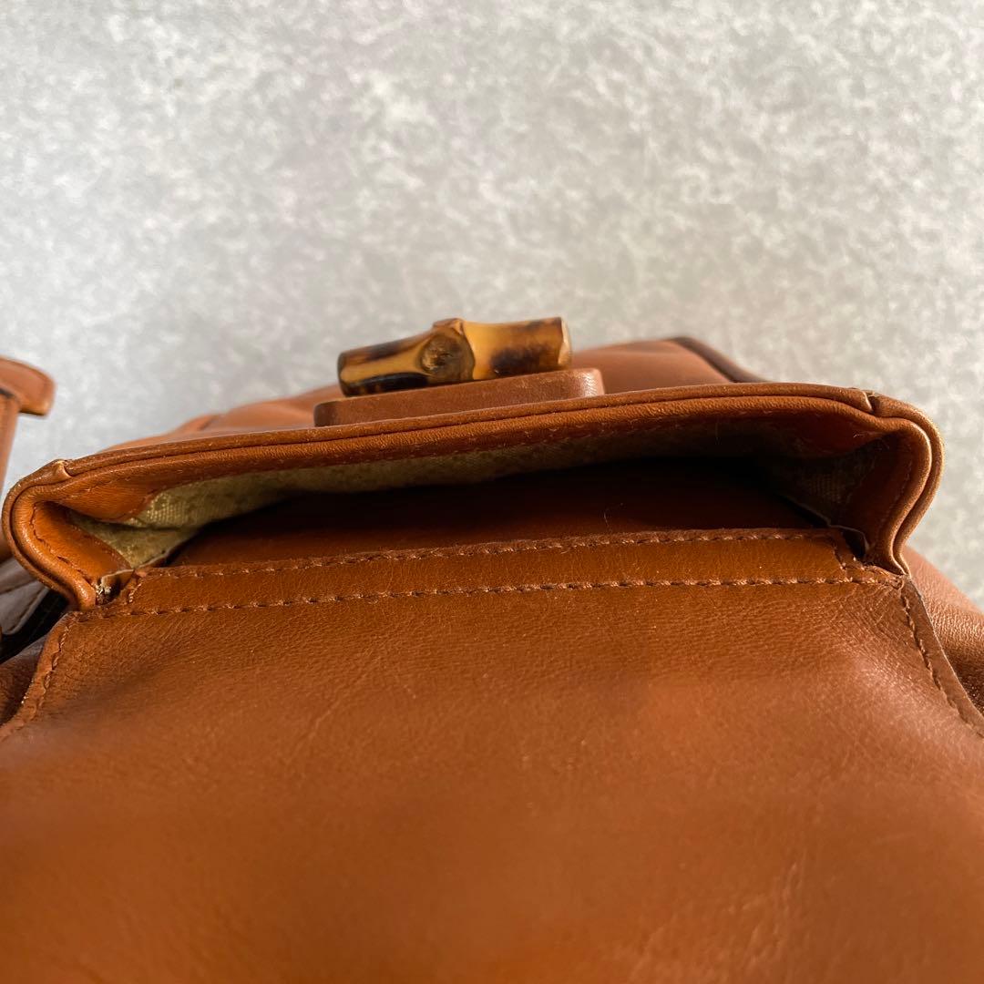 GUCCI オールドバンブーレザーリュック