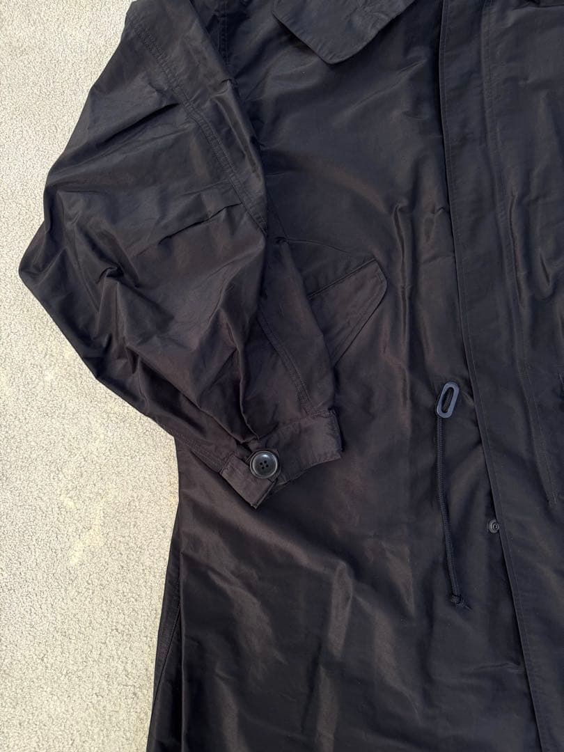 COMOLI コモリ　コットンシルク フーデッドコート　サイズ2