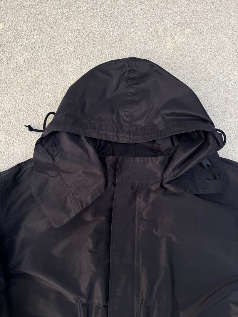 COMOLI コモリ　コットンシルク フーデッドコート　サイズ2