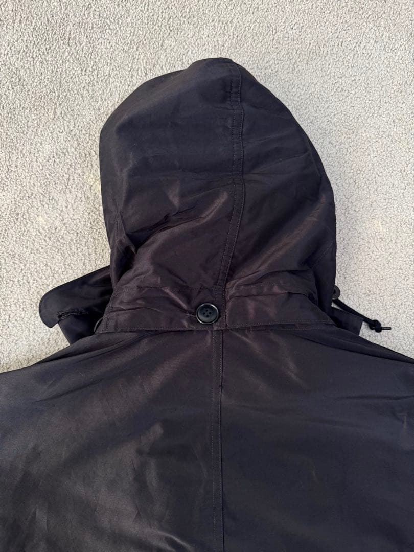 COMOLI コモリ　コットンシルク フーデッドコート　サイズ2