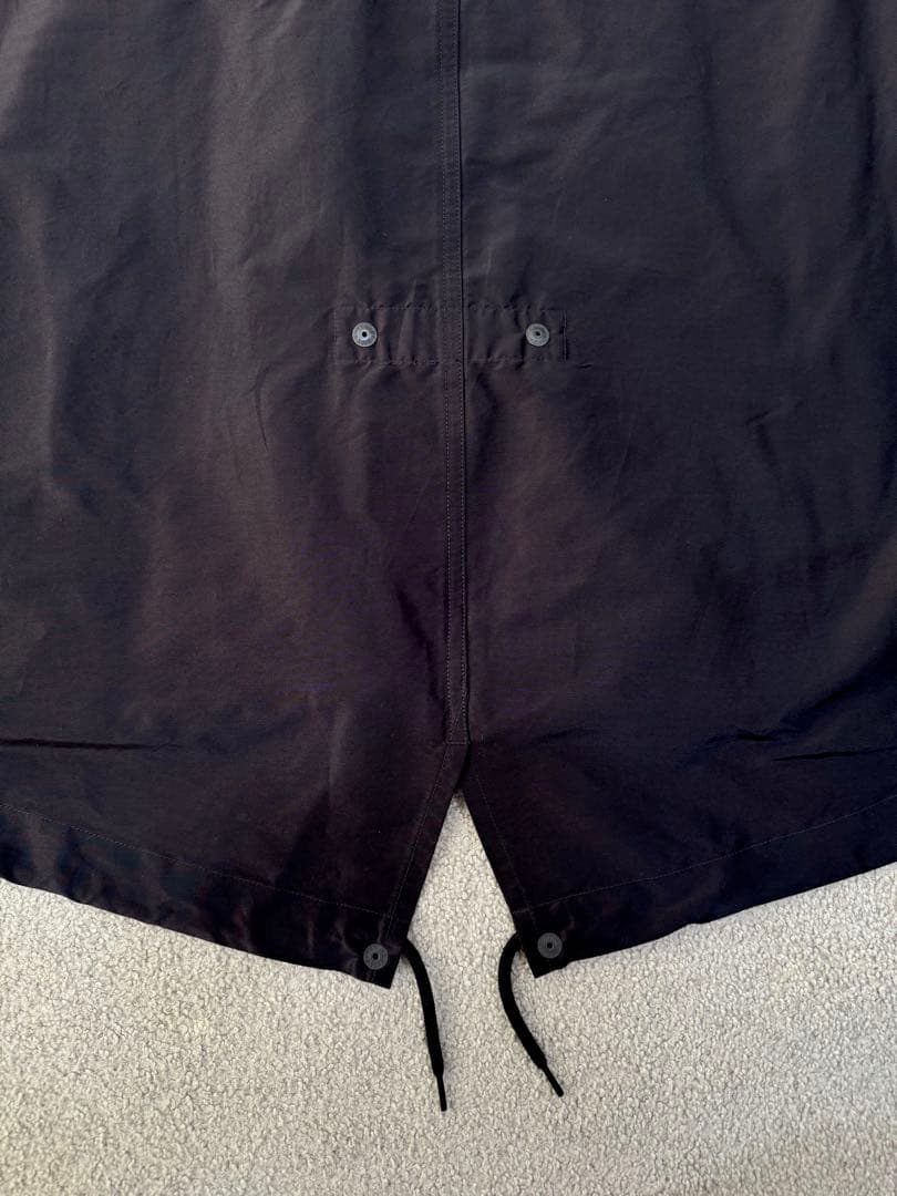 COMOLI コモリ　コットンシルク フーデッドコート　サイズ2