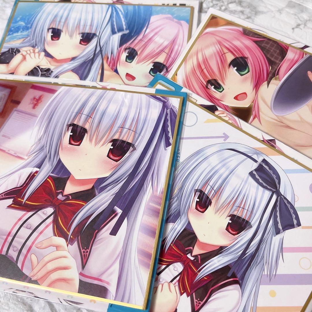 ✩ まどそふと ワガママハイスペック 色紙4点セット/鳴海兎亜、宮瀬未