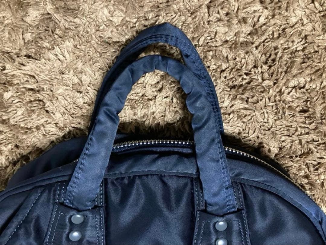 美品☆ ヘッドポーター PORTER ミニボストン バッグ ネイビー 吉田カバン