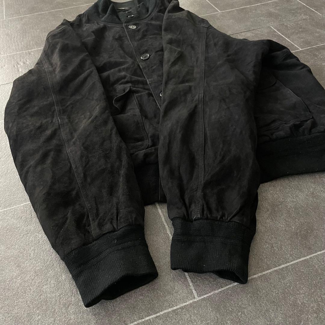 90's 本革 A-1 suede leather バルスターブルゾン 黒