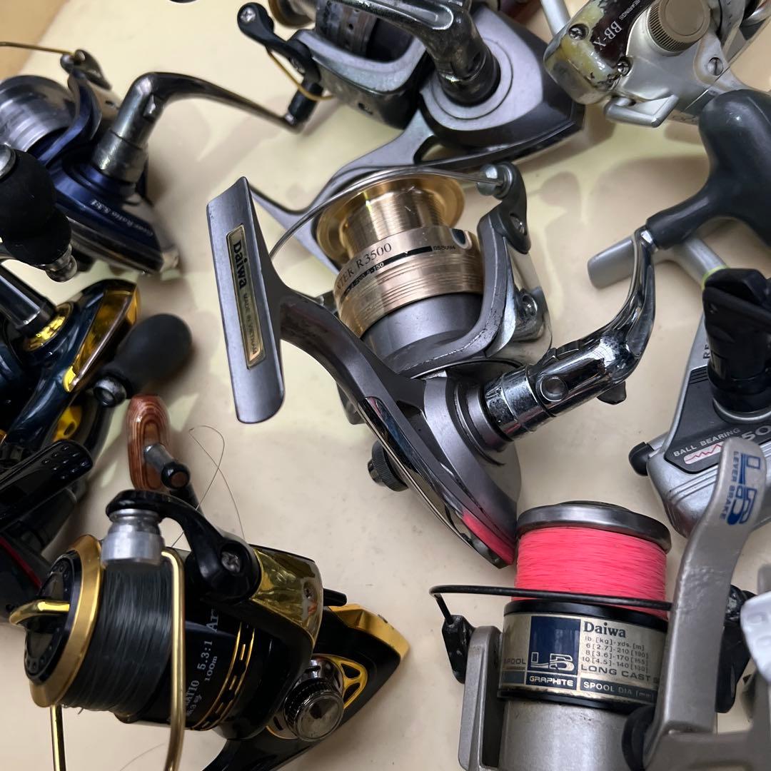 中古スピニングリールセットまとめ売り