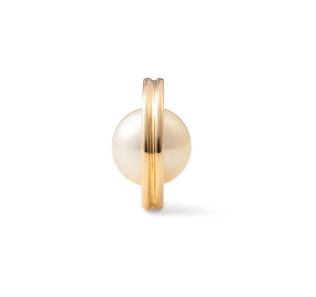 美品　hirotaka ヒロタカ　BELUGA アコヤパール ピアス S サイズ