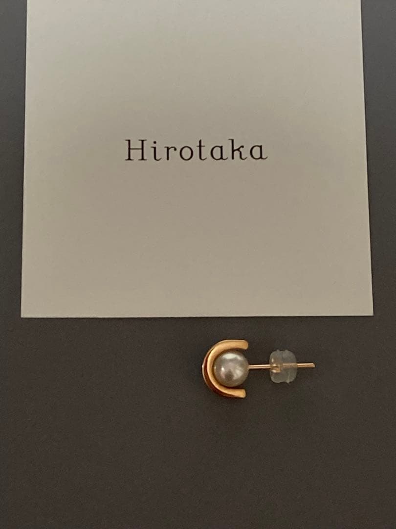 美品　hirotaka ヒロタカ　BELUGA アコヤパール ピアス S サイズ