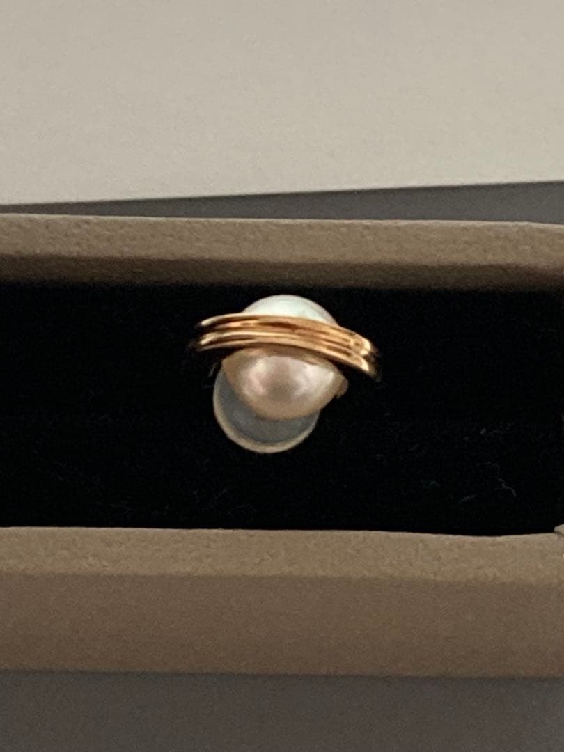 美品　hirotaka ヒロタカ　BELUGA アコヤパール ピアス S サイズ