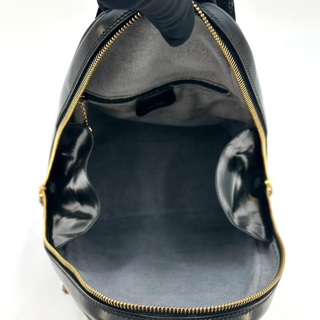 GUCCI グッチ ショルダーバッグ ボディバッグ レザー ブラック バンブー