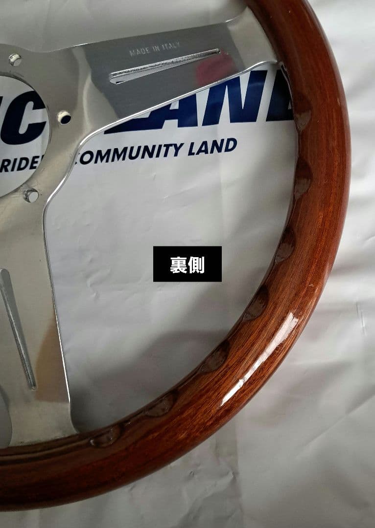 NARDI ウッド3本スポーク ステアリング32.5