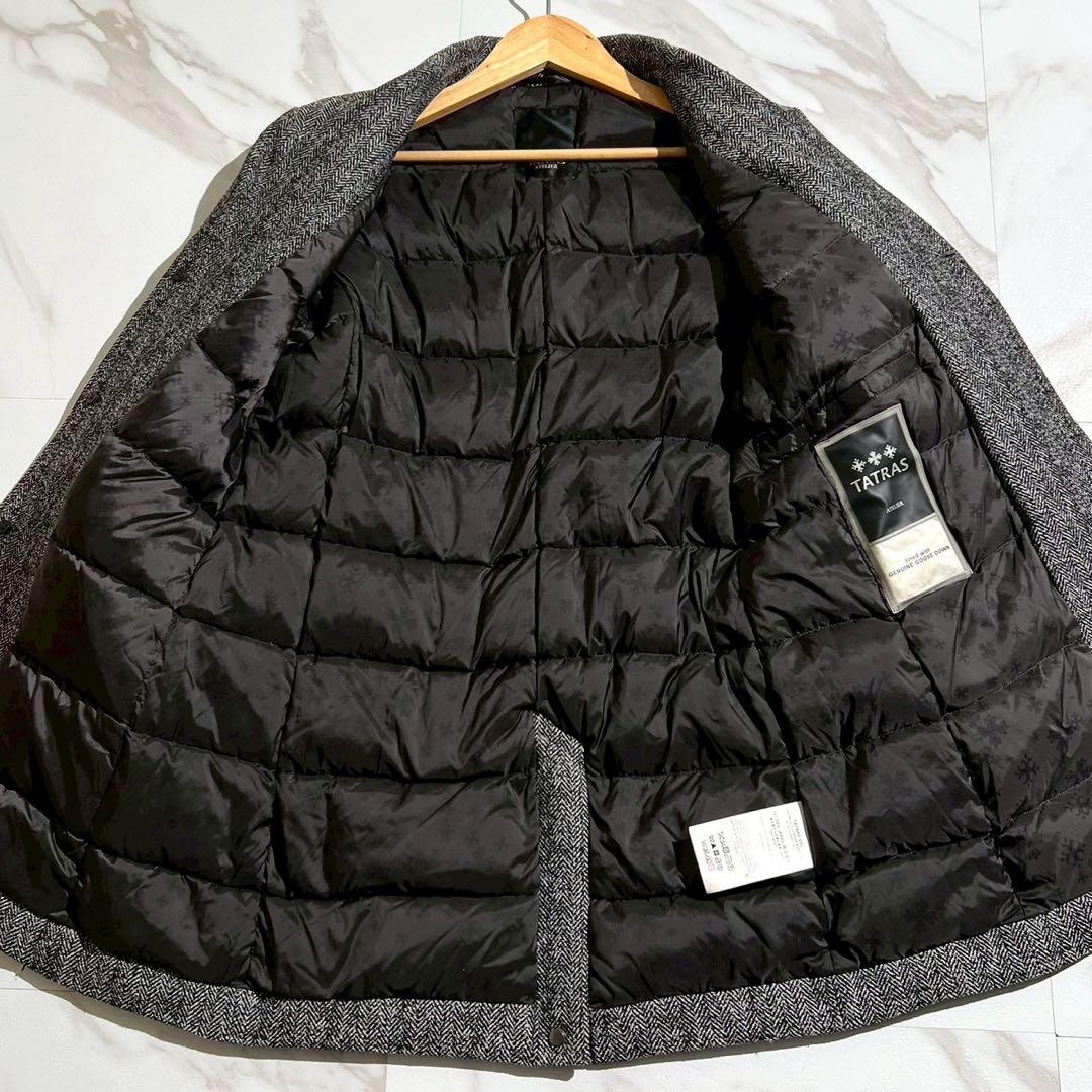 極美品/M】TATRAS タトラス ダウン チェスターコート グレー系 - メルカリ