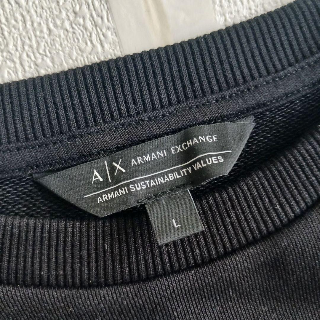 美品✨アルマーニエクスチェンジ スウェット ワンピース ひざ丈 ミニ Lサイズ