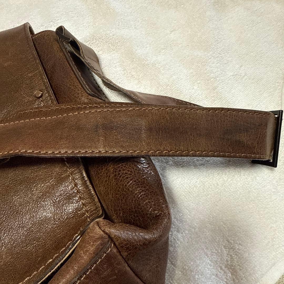 土屋鞄 メッセンジャーバッグ ショルダー ブラウン系