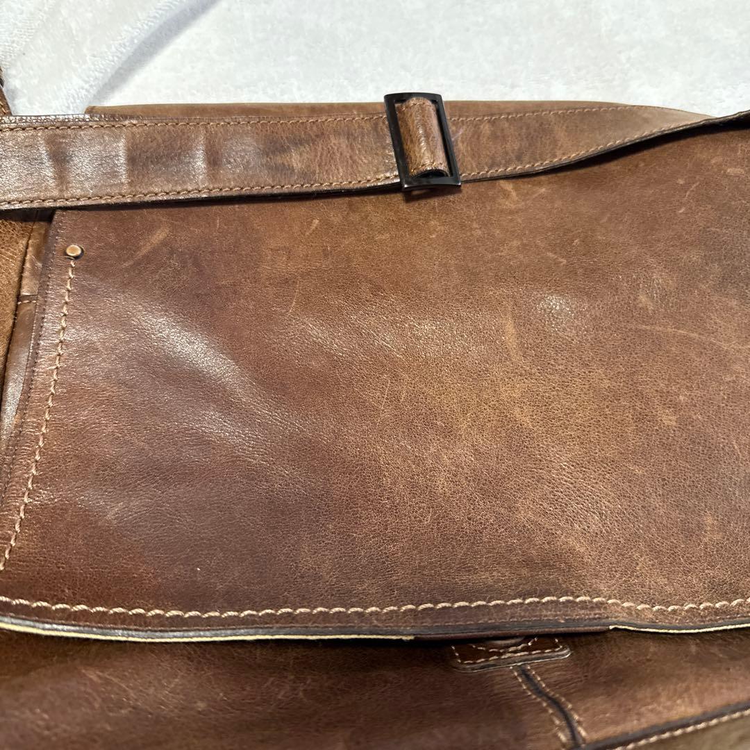 土屋鞄 メッセンジャーバッグ ショルダー ブラウン系