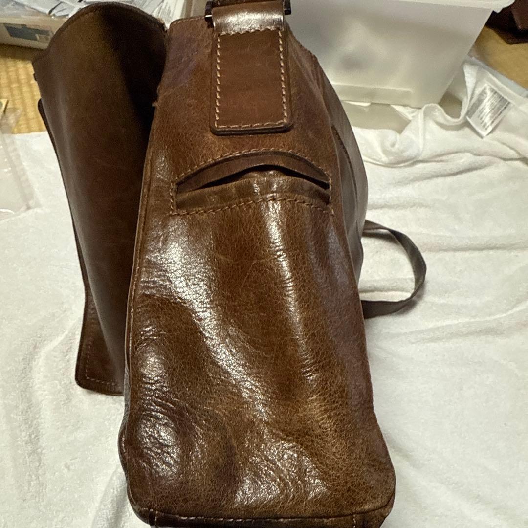 土屋鞄 メッセンジャーバッグ ショルダー ブラウン系