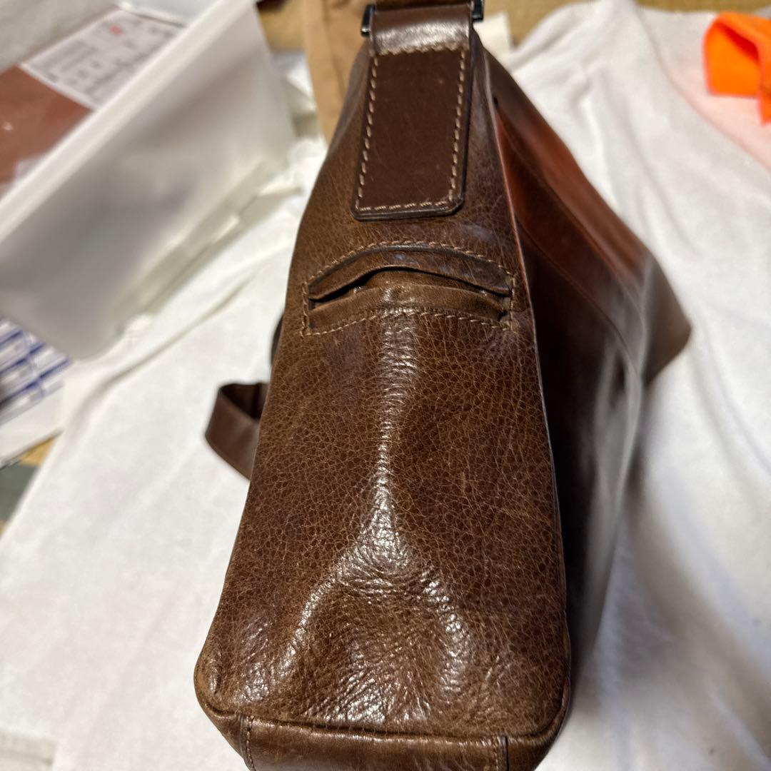 土屋鞄 メッセンジャーバッグ ショルダー ブラウン系