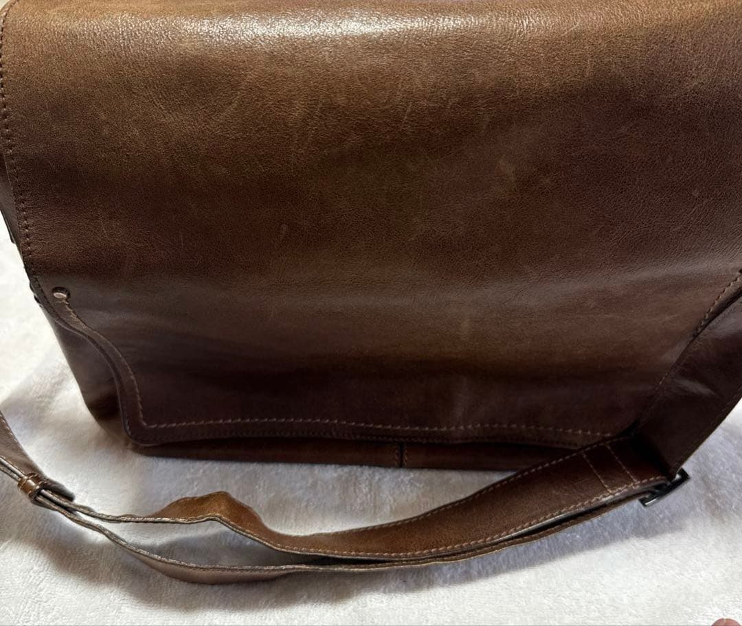 土屋鞄 メッセンジャーバッグ ショルダー ブラウン系