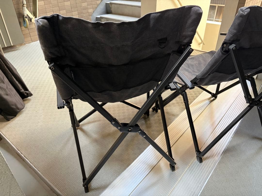 camping moon 焚き火ローチェア2脚セット