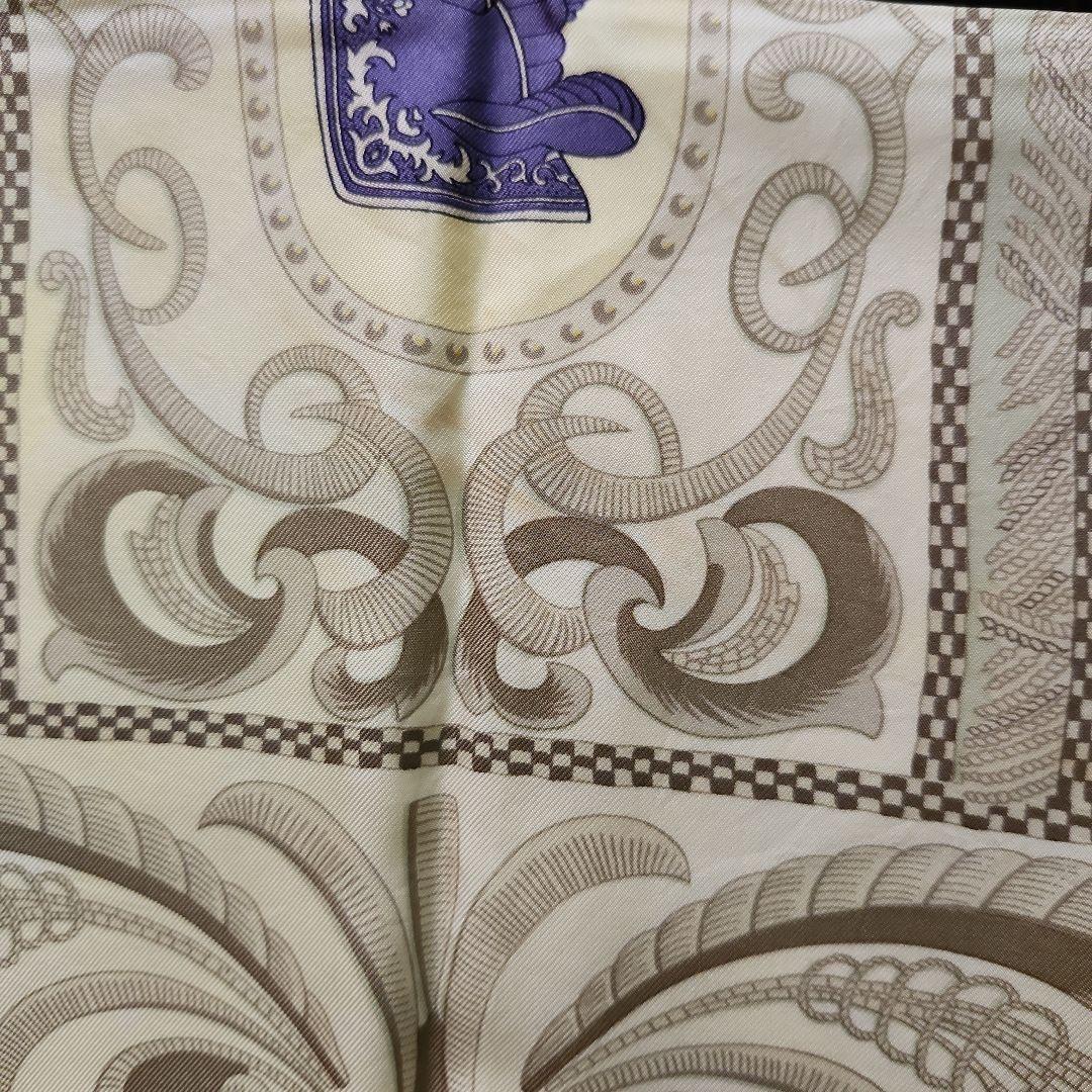 エルメス　スカーフ　イエロー　馬柄