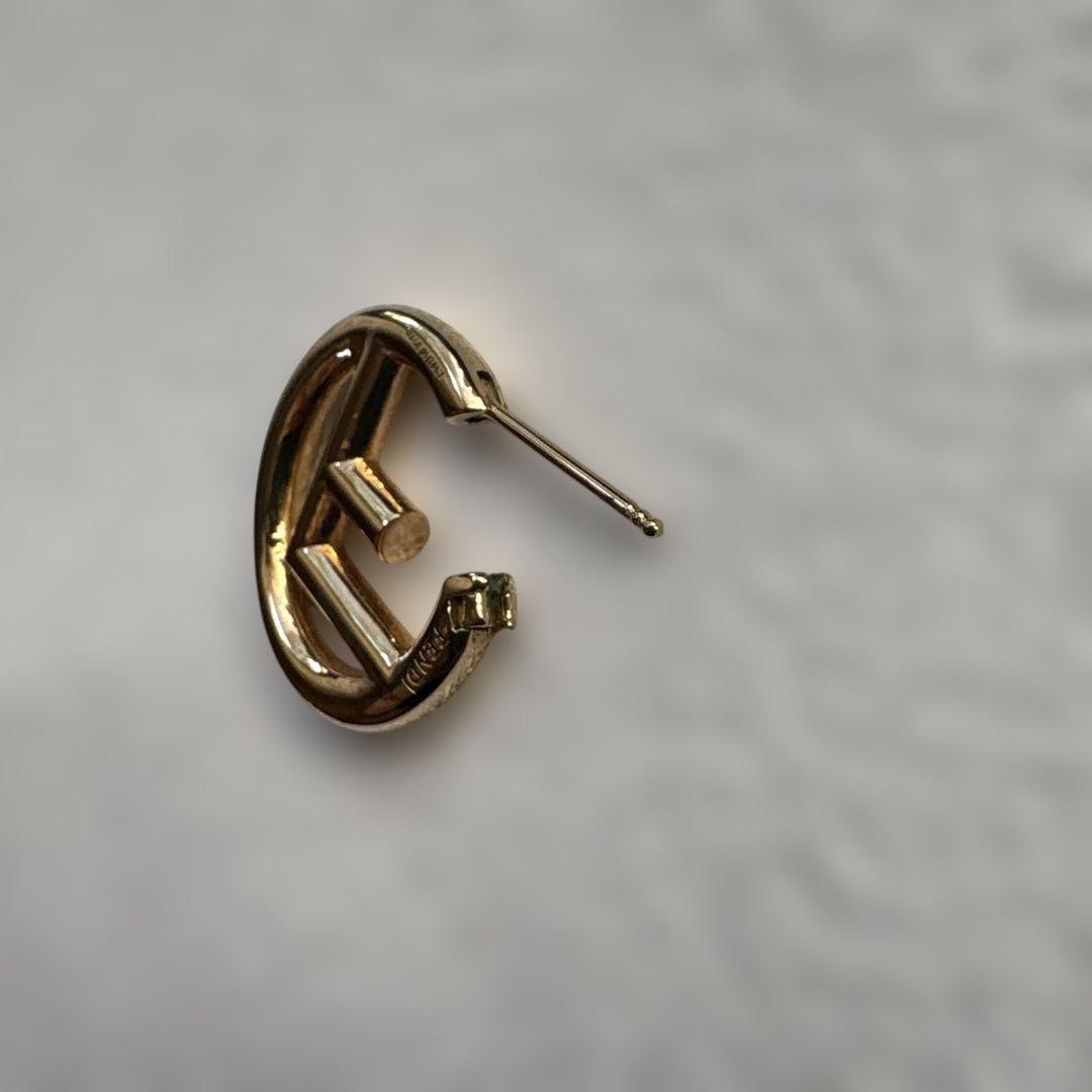 FENDI earring フェンディピアス エフイズ 片耳のみ ゴールド系
