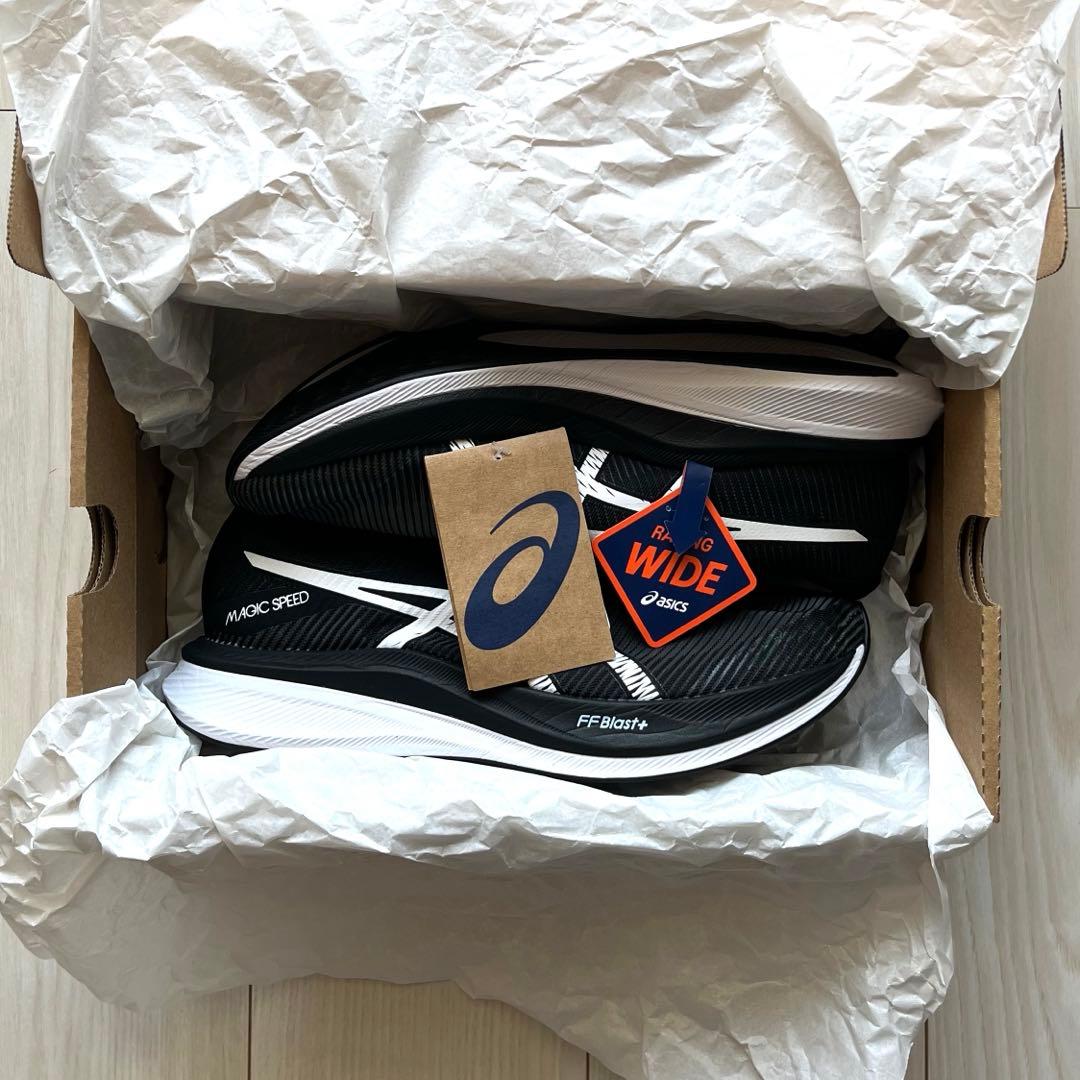 アシックス マジックスピード3 26.5cm ワイド　asics ブラック　美品