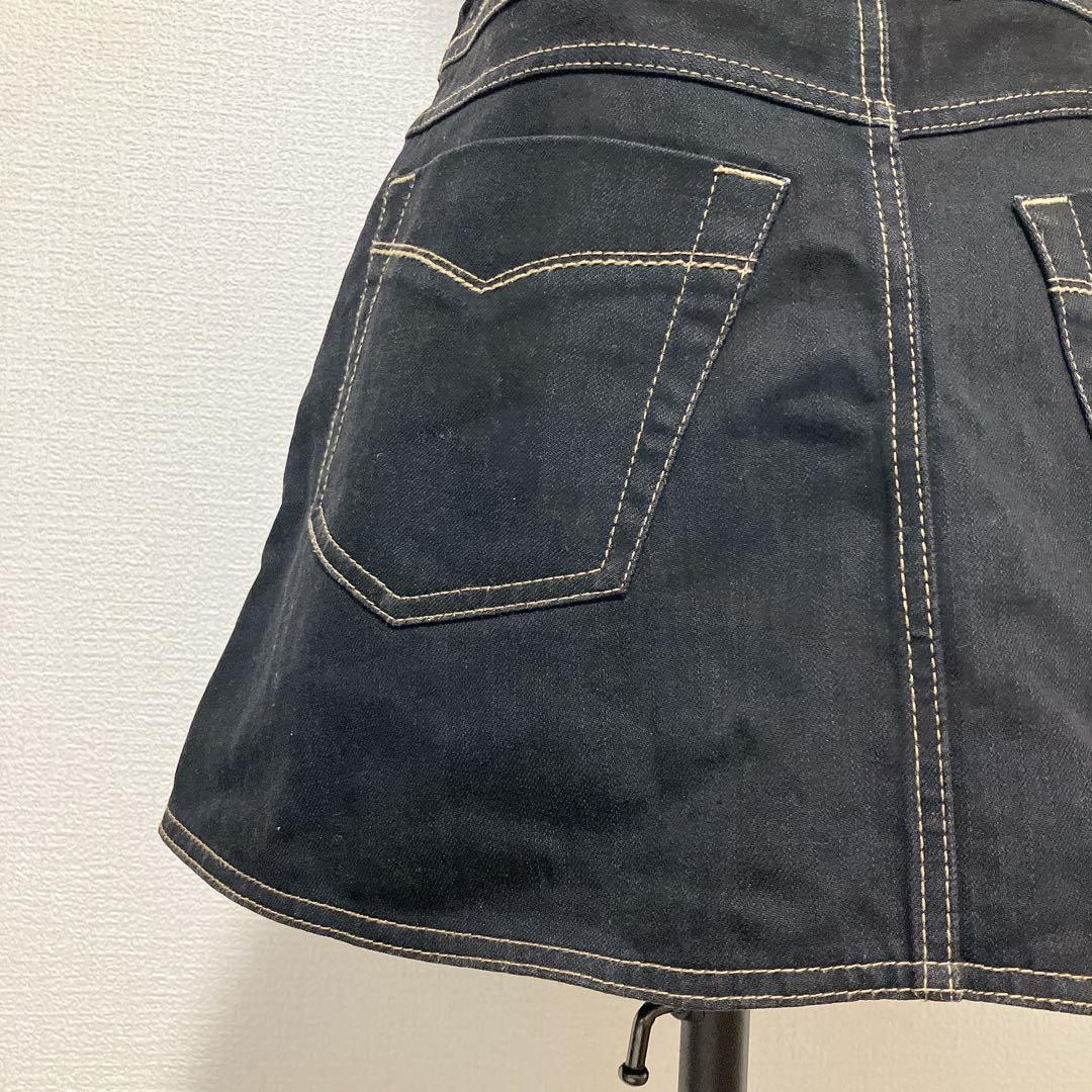 バーバリーブルーレーベル　デニムホルターネックワンピース　36