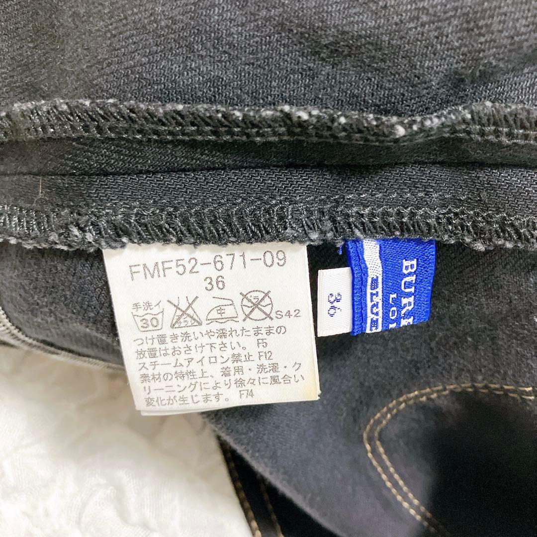 バーバリーブルーレーベル　デニムホルターネックワンピース　36