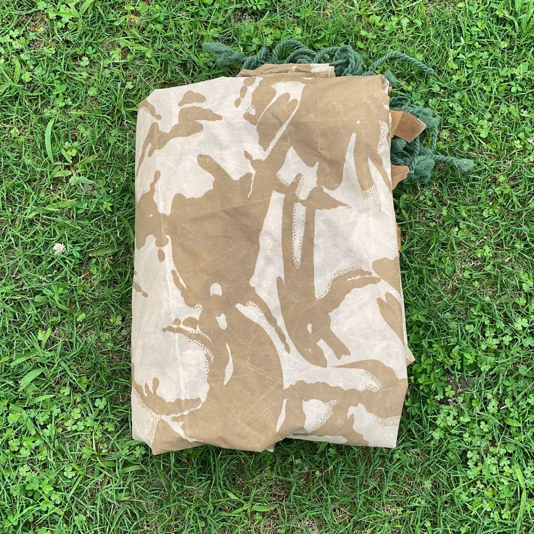 イギリス軍 バシャタープ シェルターシート グランドシート デザート