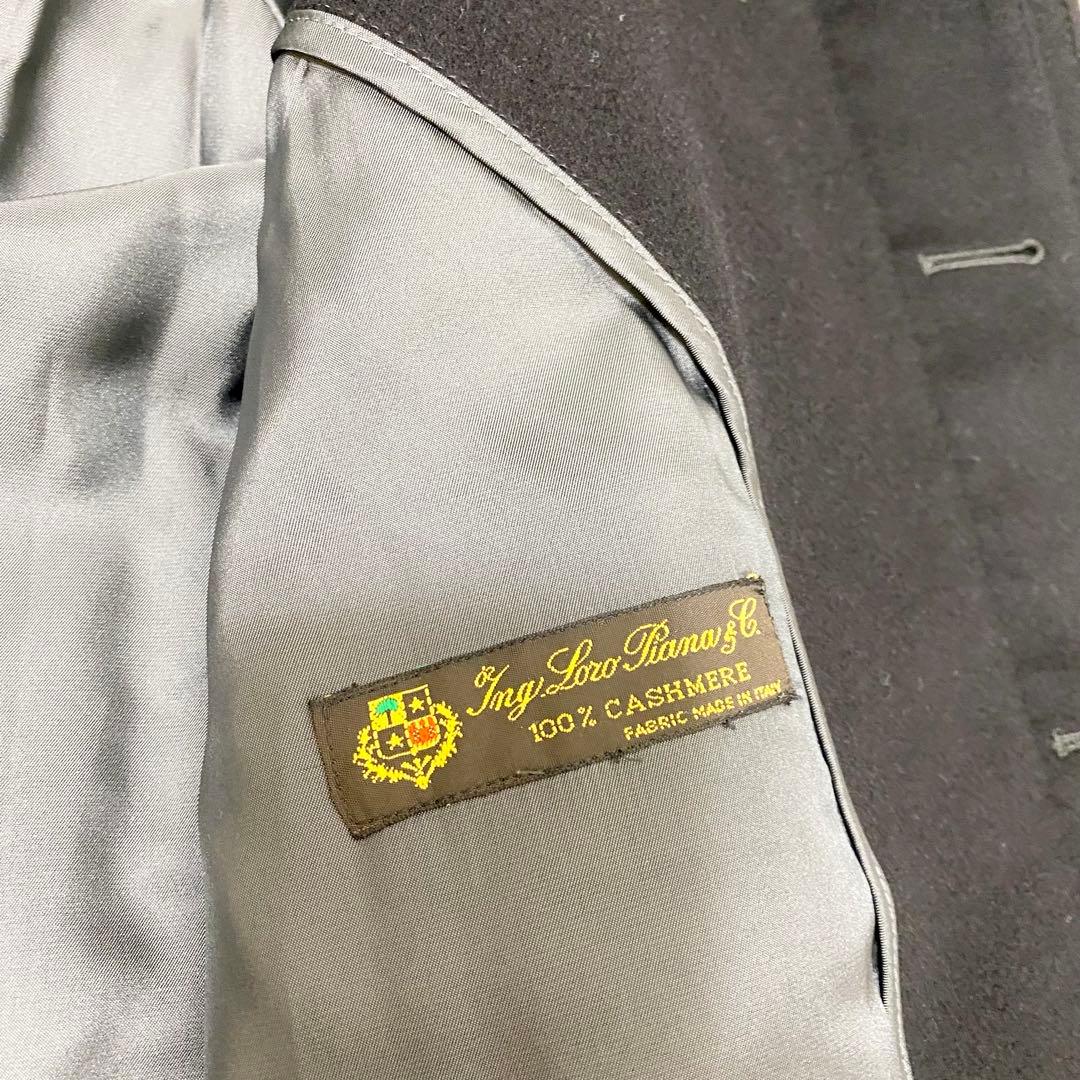 最高級 ロロピアーナ社×京王百貨店　カシミヤ100％ コート　黒　ロングコート