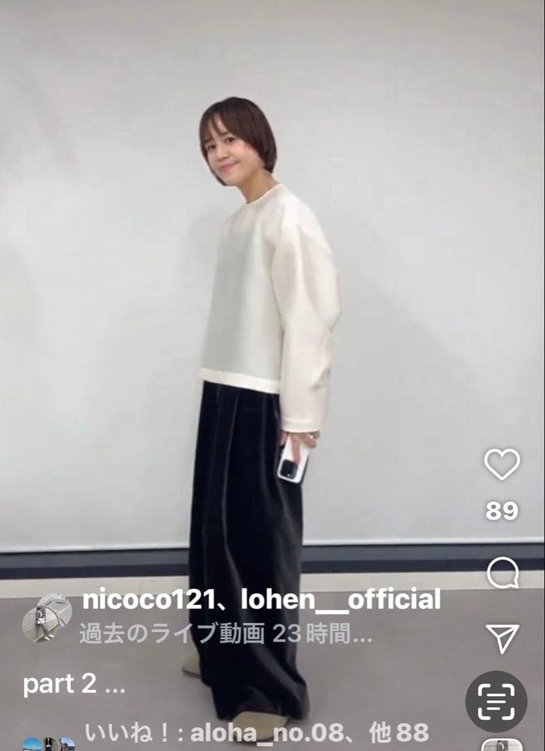 新品タグ付き　LOHEN VELVET 2TACK PANTS