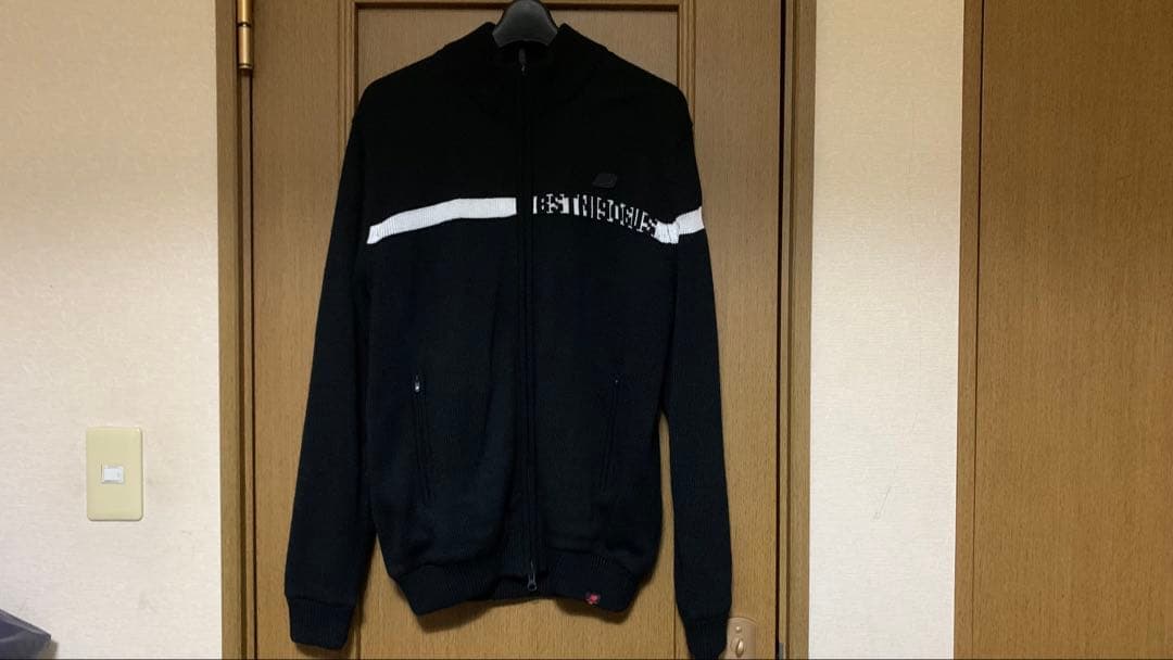 ニューバランス ゴルフ　ニットブルゾン　サイズ４　ブラック　美品