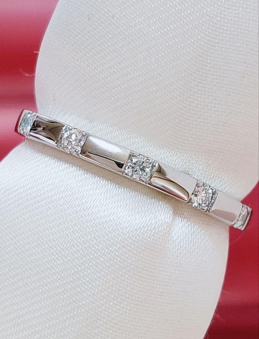 新入荷 未使用品 pt950 天然ダイヤモンド 0.10ct リング