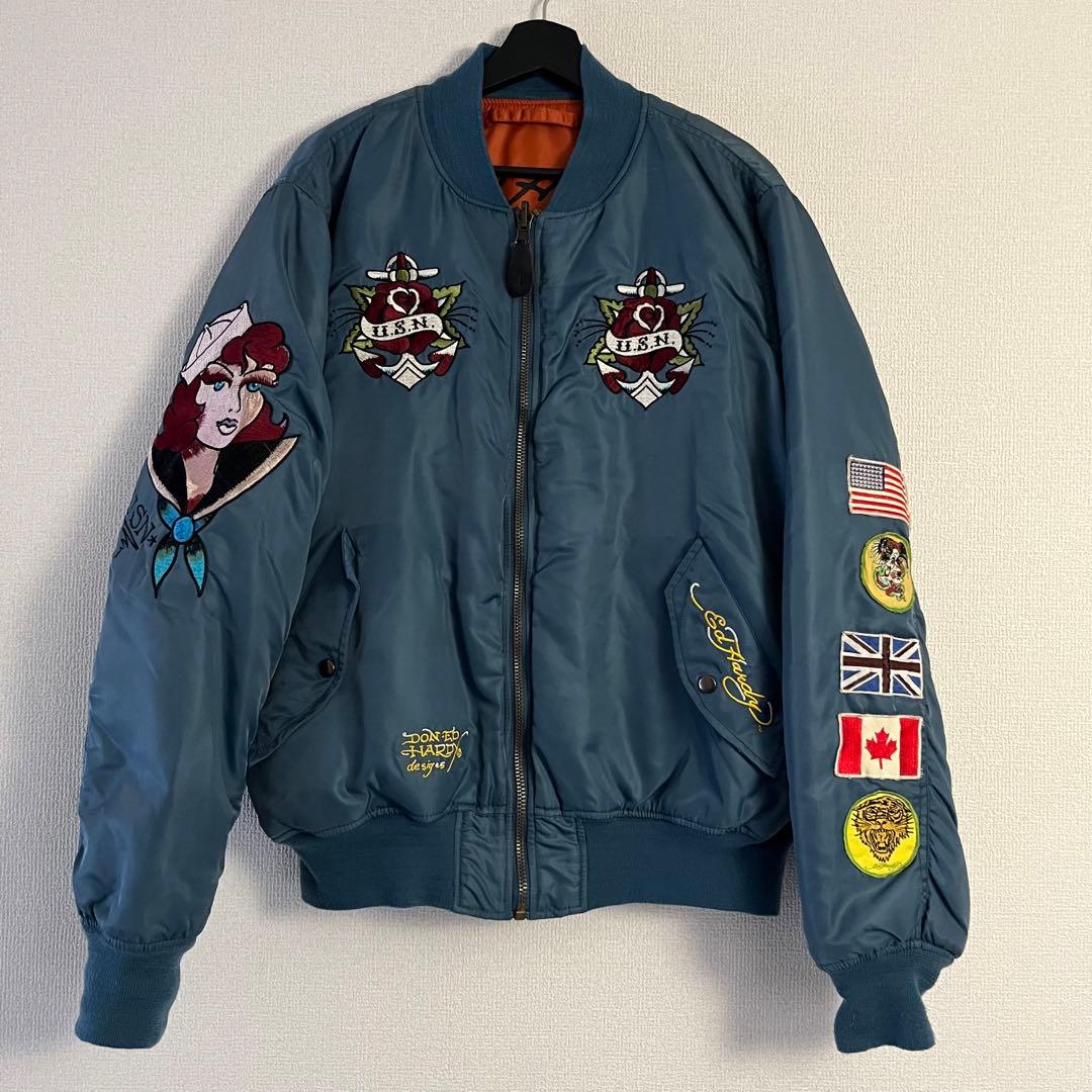 Ed Hardy MA-1ジャケット リバーシブル エドハーディ - メルカリ