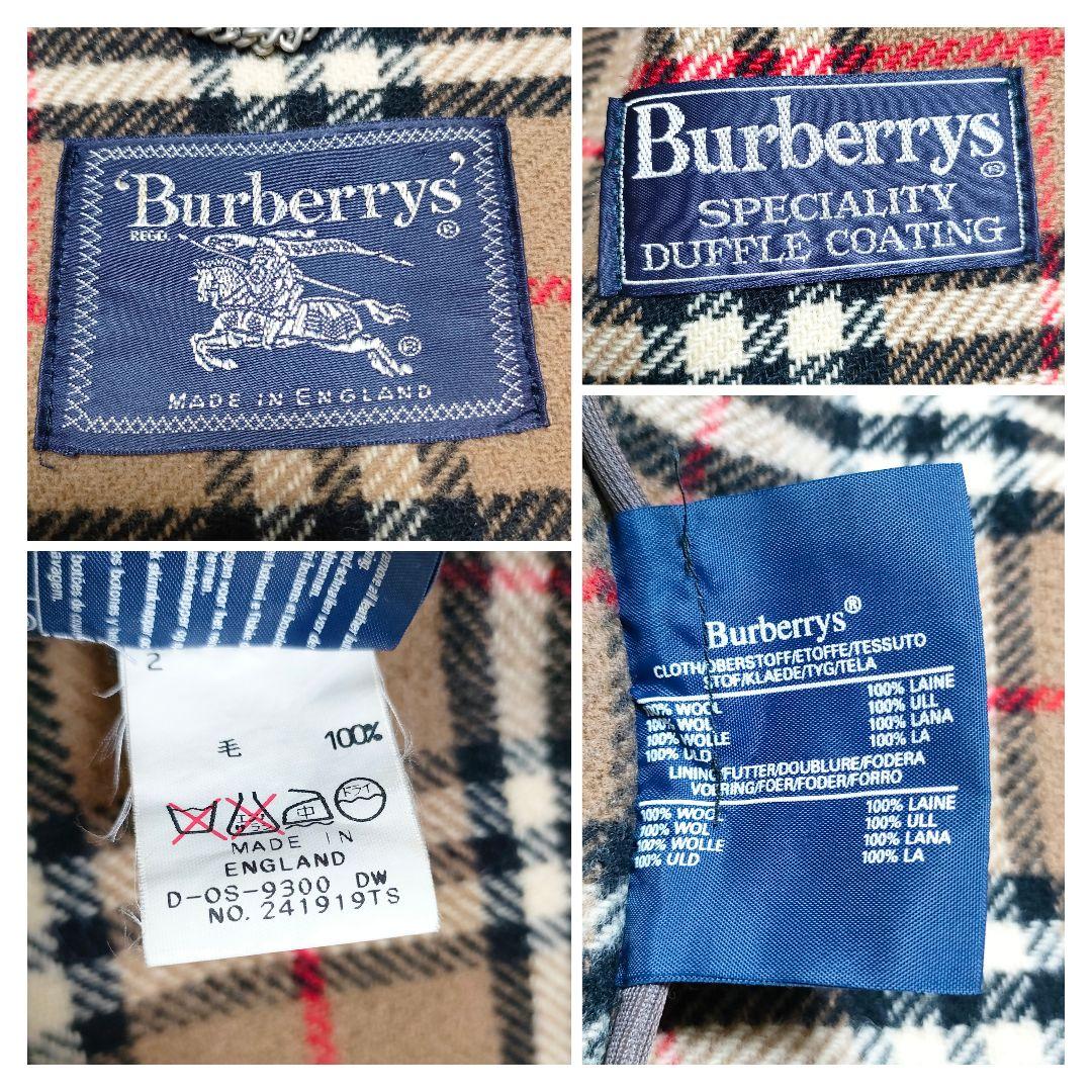 Burberrys バーバリーズ　ダッフルコート　フード　ノバチェック　メンズ