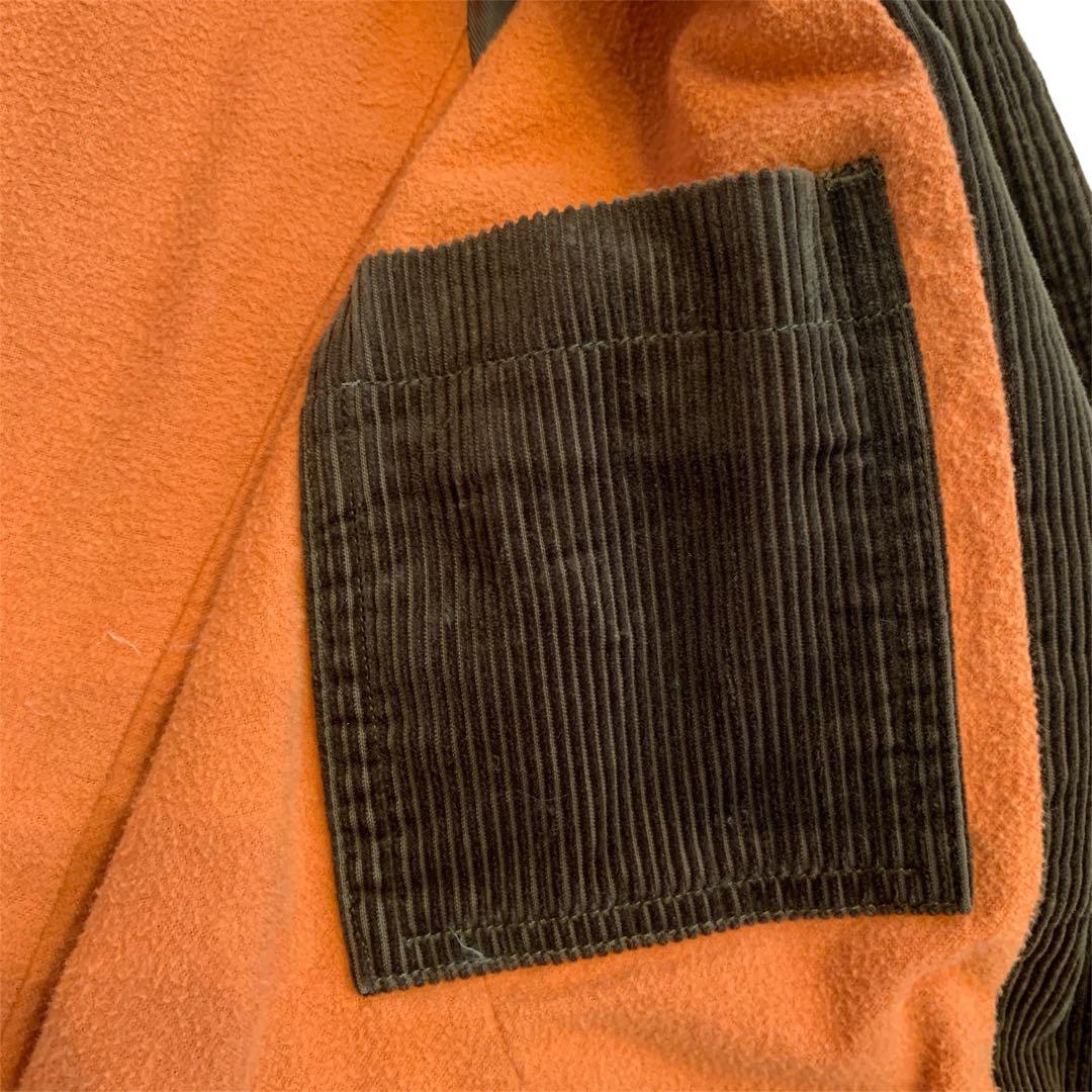 BEAMS高級ライン】カーキ コーデュロイ ダッフルコート S